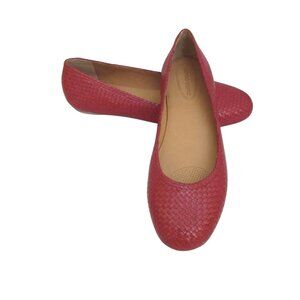 New, Corso Como Vero Cuoio Red Leather Flats Size 11M